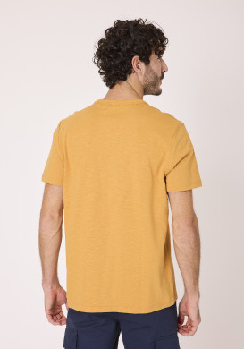T-shirt manches courtes homme 100% coton Jaune T-shirt manches courtes homme 100% coton Jaune
