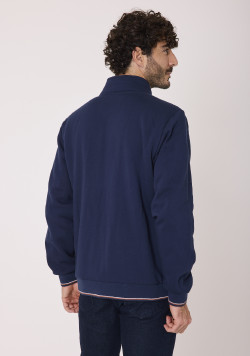 Veste doublée sherpa Bleu marine Homme