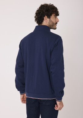 Veste doublée sherpa Bleu marine Homme Veste doublée sherpa Bleu marine Homme