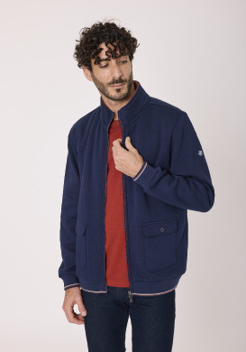 Veste doublée sherpa Bleu marine Homme Veste doublée sherpa Bleu marine Homme