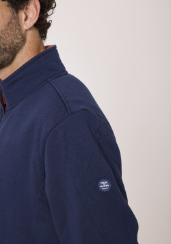 Veste doublée sherpa Bleu marine Homme
