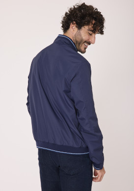 Blouson déperlant homme bleu marine Blouson déperlant homme bleu marine