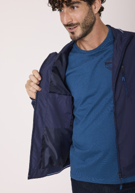 Blouson déperlant homme bleu marine Blouson déperlant homme bleu marine