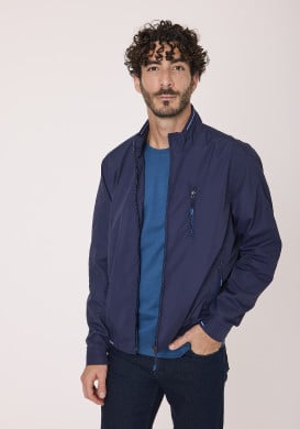 Blouson déperlant homme bleu marine Blouson déperlant homme bleu marine