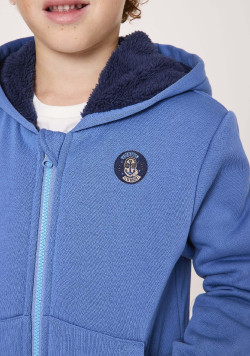 Veste doublée polaire bleu Garçon
