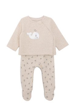 Ensemble mixte Pantalon et haut Beige Bébé