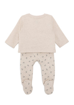 Ensemble mixte Pantalon et haut Beige Bébé