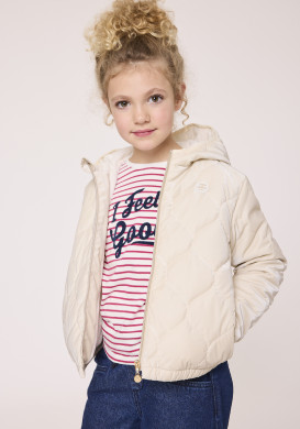 Doudoune matelassée beige doré Fille Doudoune matelassée beige doré Fille