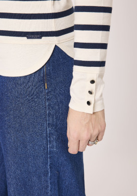 Marinière femme manches longues bleu marine Marinière femme manches longues bleu marine