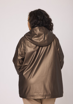 Ciré Femme doublé polaire marron irisé