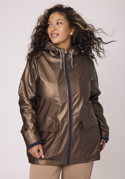 Ciré Femme doublé polaire marron irisé