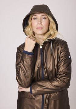 Ciré Femme doublé polaire marron irisé