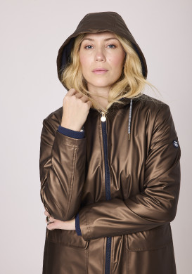 Ciré Femme doublé polaire marron irisé Ciré Femme doublé polaire marron irisé