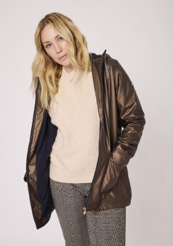Ciré Femme doublé polaire marron irisé