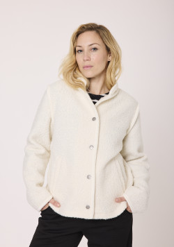 Veste manches longues Blanc cassé Femme