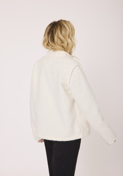 Veste manches longues Blanc cassé Femme