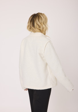 Veste manches longues Blanc cassé Femme Veste manches longues Blanc cassé Femme