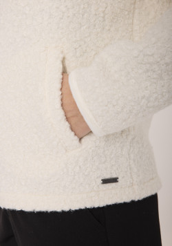 Veste manches longues Blanc cassé Femme