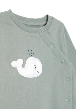 Ensemble mixte pantalon et haut Vert d'eau Bébé
