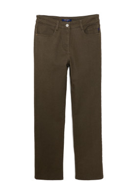 Pantalon droit kaki femme Pantalon droit kaki femme