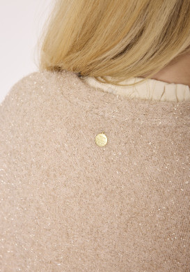 Gilet sans manches col V Beige doré Femme Gilet sans manches col V Beige doré Femme