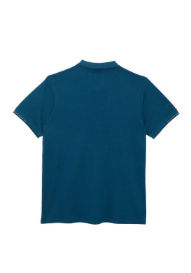 Polo manches courtes 100% coton Bleu Homme Polo manches courtes 100% coton Bleu Homme