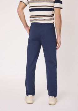 Pantalon homme coupe jogger marine
