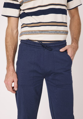 Pantalon homme coupe jogger marine Pantalon homme coupe jogger marine