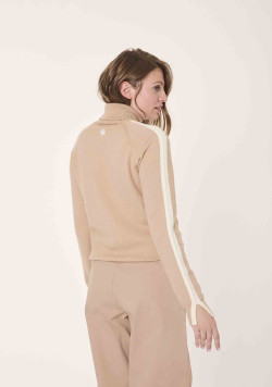 Pull col roulé camel Femme - EOM