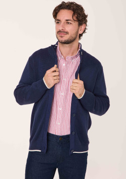 Gilet à boutons Bleu marine Homme - EOM