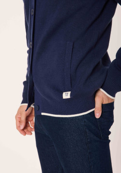 Gilet à boutons Bleu marine Homme - EOM