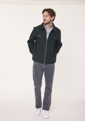 Veste col chemise Vert Homme - EOM Veste col chemise Vert Homme - EOM
