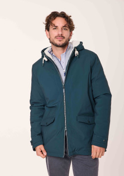 Parka doublée sherpa Verte Homme - EOM