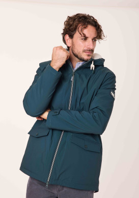 Parka doublée sherpa Verte Homme - EOM Parka doublée sherpa Verte Homme - EOM