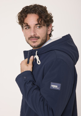 Parka doublée sherpa Bleu Marine Homme - EOM Parka doublée sherpa Bleu Marine Homme - EOM