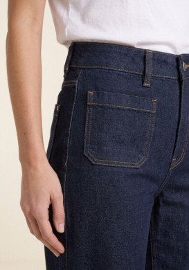 Jean large femme 100% coton brut Jean large femme 100% coton brut