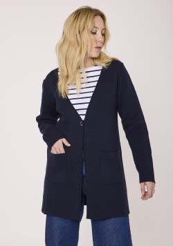 CARDIGAN TRICOT INDIGO GOYA