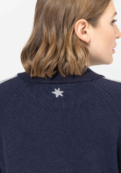 Robe pull manches longues Bleu marine Femme - EOM