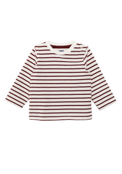 Ensemble bleu marine salopette et tee shirt manches longues 100% coton Bébé Garçon