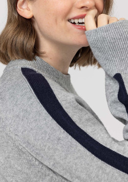 Robe pull Manches longues Grise Femme - EOM
