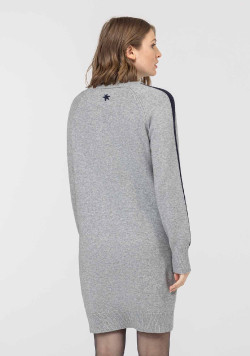 Robe pull Manches longues Grise Femme - EOM