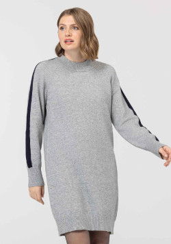 Robe pull Manches longues Grise Femme - EOM