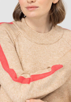 Robe pull Manches longues Beige Femme - EOM