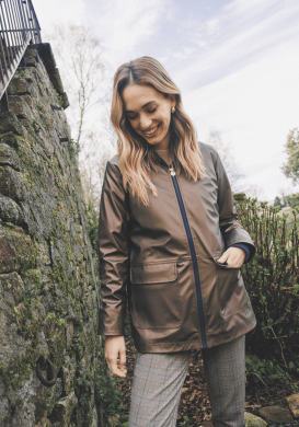 Ciré Femme doublé polaire marron irisé Ciré Femme doublé polaire marron irisé