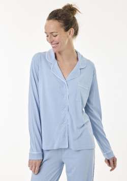 Ensemble Pyjama long Bleu ciel Femme
