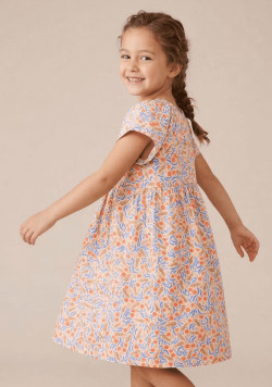 Robe 100% coton Fille imprimée
