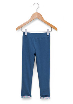 Legging long bleu foncé Fille