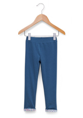 Legging long bleu foncé Fille
