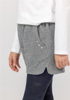 Short argent Fille