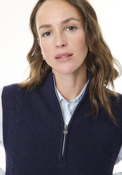 Pull sans manches Femme bleu marine